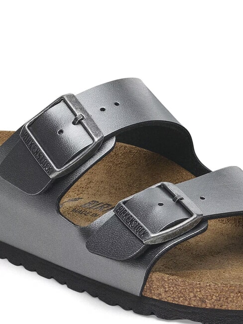 ARIZONA Sandalo ciabatta metallizzato black - Scarpe Donna