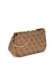 GUESS NOELLE 2 Doppia borsa a tracolla latte logo/brown - Borse Donna - 2