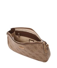 GUESS NOELLE 2 Doppia borsa a tracolla latte logo/brown - Borse Donna - 3