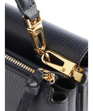 COCCINELLE ARLETTIS Hand bag in pelle martellata midnight blue - Borse Donna - 3