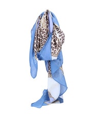 LIUJO ANIMALIER CHAIN Foulard con stampa all over light denim - Sciarpe - 3