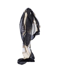 LIUJO ANIMALIER CHAIN Foulard con stampa all over NERO - Sciarpe - 3