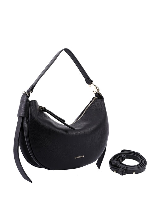 C-EASY Borsa sacca media in pelle Nero - Borse Donna