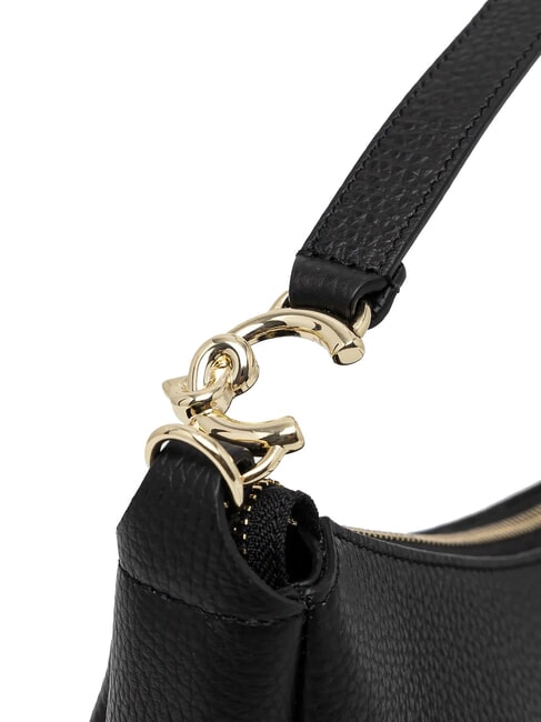 C-EASY Borsa sacca media in pelle Nero - Borse Donna