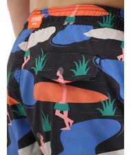 SUN68 ILLUSTRATION Costume uomo da mare nero/blue - Costumi da bagno Uomo - 3