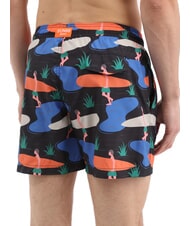 SUN68 ILLUSTRATION Costume uomo da mare nero/blue - Costumi da bagno Uomo - 2