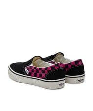 VANS CLASSIC POP CHECK Sneakers slip-on a scacchi raspberry rose - Scarpe Unisex - 5