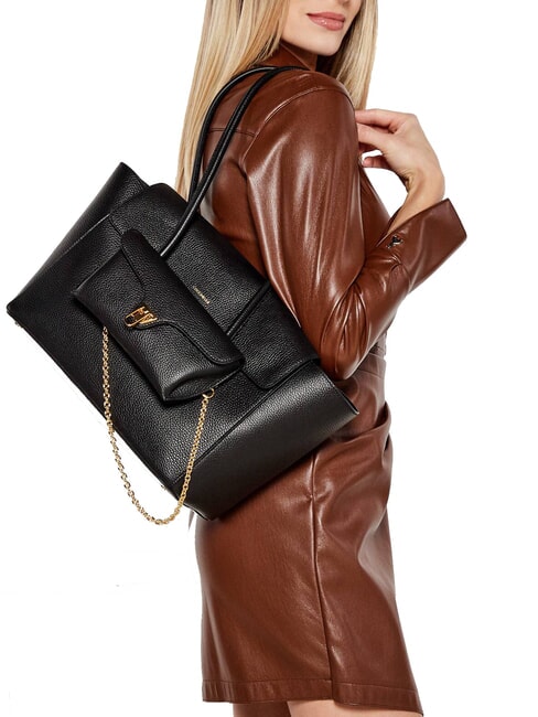 DOUBLE BEAT Borsa a spalla, con pochette Nero - Borse Donna
