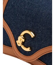 COCCINELLE C-ME DENIM Borsetta a mano, con tracolla blue den/cognac - Borse Donna - 3