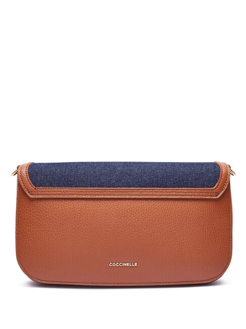 C-ME DENIM Borsa a spalla blue den/cognac - Borse Donna