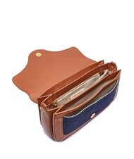 COCCINELLE C-ME DENIM Borsa a spalla blue den/cognac - Borse Donna - 4