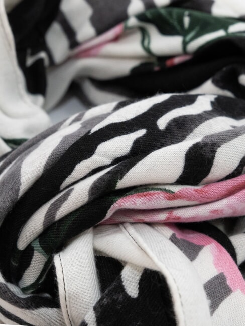 ZEBRA Foulard con stampa all over NERO - Sciarpe