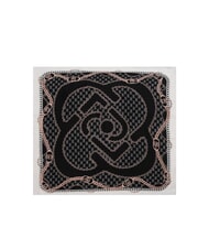 LIUJO CHAIN Foulard con stampa all over NERO - Sciarpe - 2