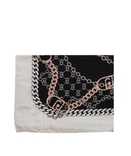 LIUJO CHAIN Foulard con stampa all over NERO - Sciarpe - 4