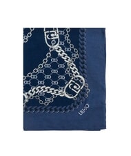 LIUJO CHAIN Foulard con stampa all over blu lapis - Sciarpe - 2