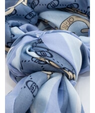 LIUJO CHAIN Foulard con stampa all over light denim - Sciarpe - 3