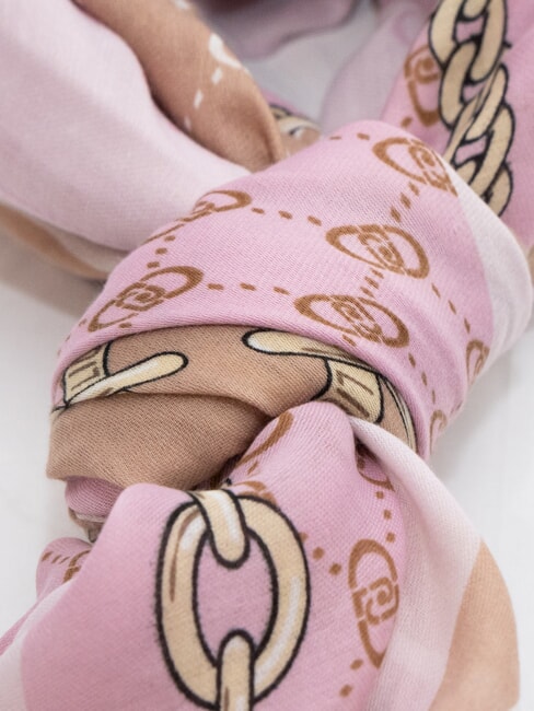 CHAIN Foulard con stampa all over fragrant lilac - Sciarpe