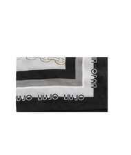 LIUJO CHAIN Foulard con stampa all over NERO - Sciarpe - 3
