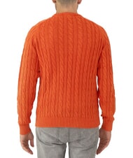 SUN68 VINTAGE Maglione girocollo a trecce geranio - Maglie Uomo - 3