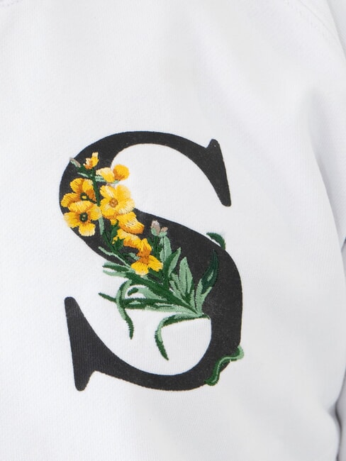 ROUND PRINT Felpa girocollo con stampa bianco - Felpe Uomo