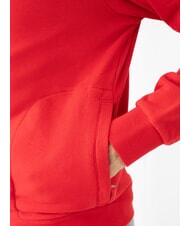 SUN68 MINI LOGO Felpa full zip con cappuccio rosso fuoco - Felpe Uomo - 3