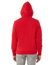 SUN68 MINI LOGO Felpa full zip con cappuccio rosso fuoco - Felpe Uomo - 4