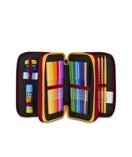 ROMA CROSS AND WIN Astuccio a 3 zip con kit scuola - Astucci e Accessori