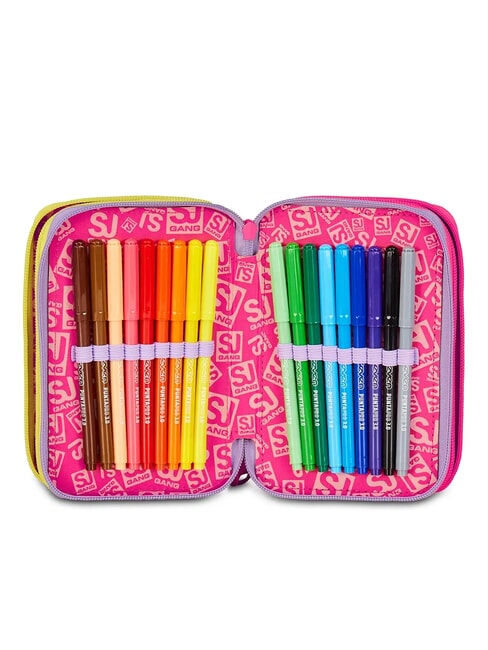 FABLE JOURNEY Astuccio a 3 zip con kit scuola violet - Astucci e Accessori