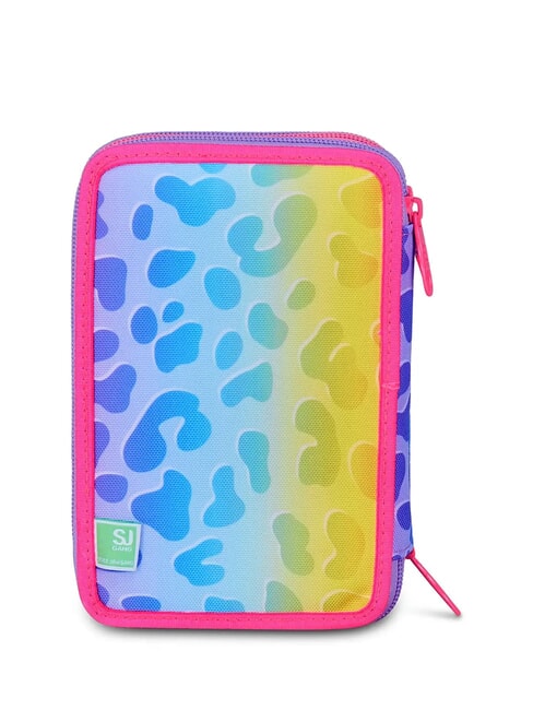 CAT&AIR Astuccio a 3 zip con kit scuola CANDY FUXIA - Astucci e Accessori