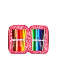 SJGANG CAT LED Astuccio a 3 zip con kit scuola fuxiafluo - Astucci e Accessori - 4