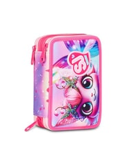 SJGANG CAT LED Astuccio a 3 zip con kit scuola fuxiafluo - Astucci e Accessori - 6