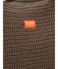 SUN68 TWIST Borsa mare a spalla beige - Borse Donna - 3