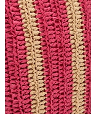 SUN68 RAFIA Borsa mare in rafia bianco panna/ciclamino - Borse Donna - 3