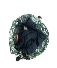 SUN68 FANCY SPONGE ALLOVER Borsa mare a spalla in canvas verde inglese/bianco panna - Borse Donna - 5