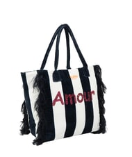 SUN68 FANCY SPONGE ALLOVER Borsa mare a spalla in canvas - Borse Donna