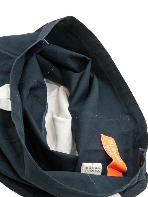 CABARDINE Borsa mare in canvas navy blue - Borse Donna