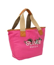 SUN68 LOGO BEACH Borsa mare in canvas fuxia - Borse Donna - 2