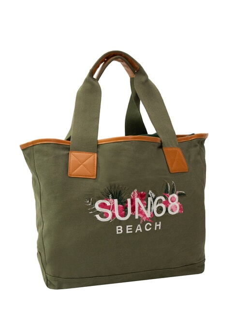 LOGO BEACH Borsa mare in canvas militare - Borse Donna