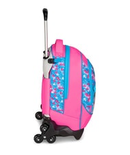 MERMAID M. FEVER Zaino trolley sganciabile 3 ruote turchese fluo - Zaini con carrello - 4