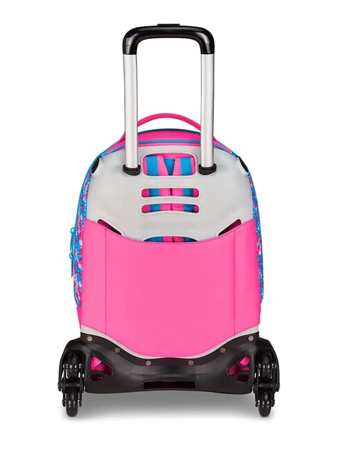 FEVER Zaino trolley sganciabile 3 ruote turchese fluo - Zaini con carrello