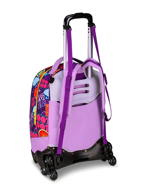 UNIVERSAL MOOD Zaino trolley sganciabile 3 ruote lilac chiffon - Zaini con carrello