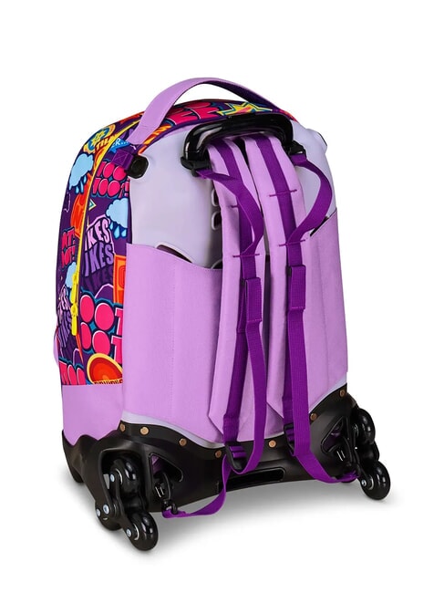 UNIVERSAL MOOD Zaino trolley sganciabile 3 ruote lilac chiffon - Zaini con carrello