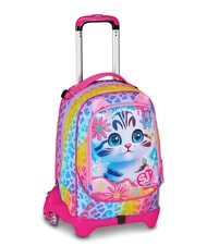 SJGANG CAT&AIR Zaino trolley sganciabile 3 ruote CANDY FUXIA - Zaini con carrello - 2