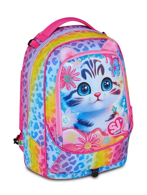 CAT&AIR Zaino trolley sganciabile 3 ruote CANDY FUXIA - Zaini con carrello