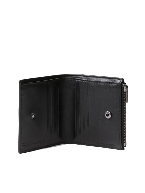 SCULPTED IMPRESS Portafoglio mini in pelle na black - Portafogli Uomo