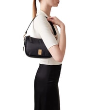 BORBONESE CAHIER HOBO SMALL Borsa a spalla con tracolla dark black - Borse Donna - 6