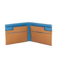 PIQUADRO CAMPIONARIO - BAGMOTIC KIT Portafoglio + Portachiavi con USB  in pelle cuoio/blu - Portafogli Uomo - 3