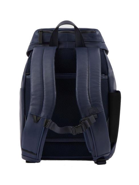 CAMPIONARIO - FINN  Zaino porta PC 14", in pelle blu - Zaini da lavoro porta PC
