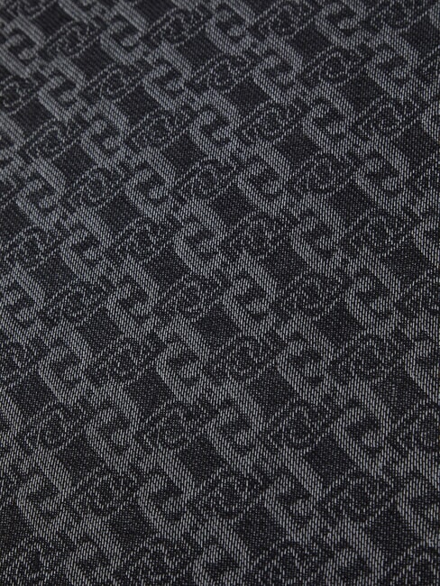 LOGO CHAIN Sciarpa jacquard NERO - Sciarpe