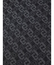 LIUJO LOGO CHAIN Sciarpa jacquard NERO - Sciarpe - 3